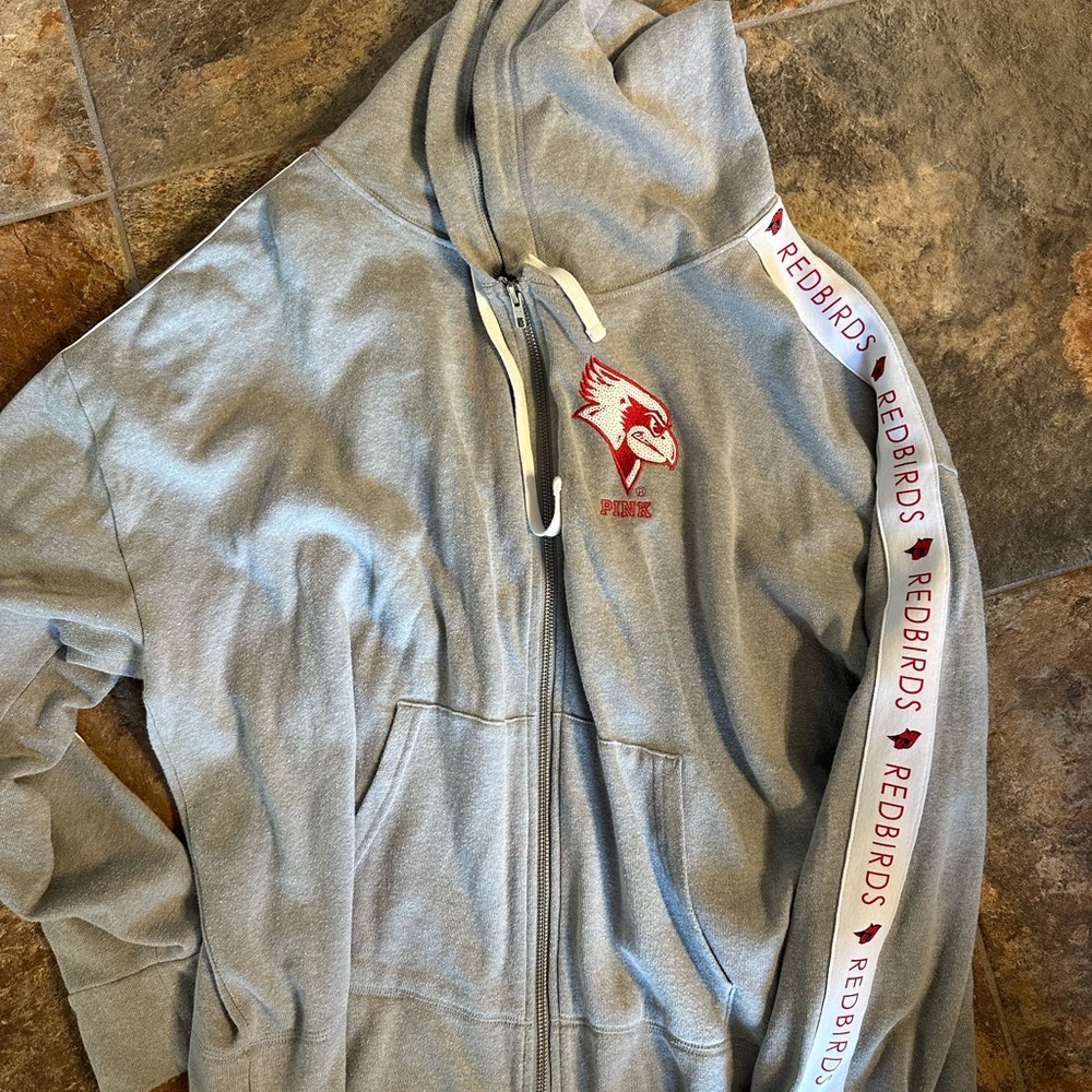 Victoria’s Secret Pink Illinois State University ISU zip up hoodie